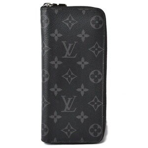 Louis Vuitton Zippy Vertical Monogram Eclipse Black Long Wallet